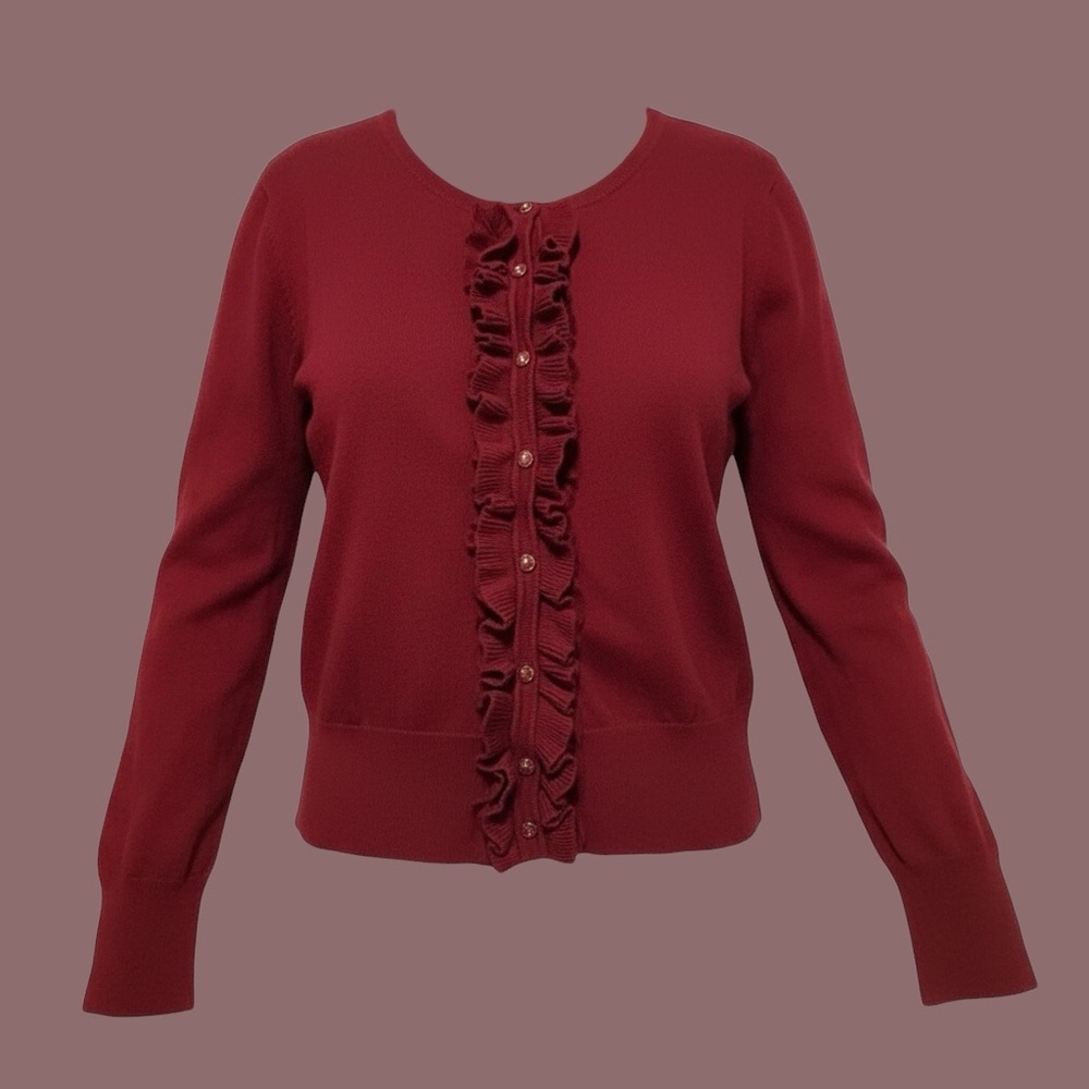 Jones New York Ruffle Cardigan
